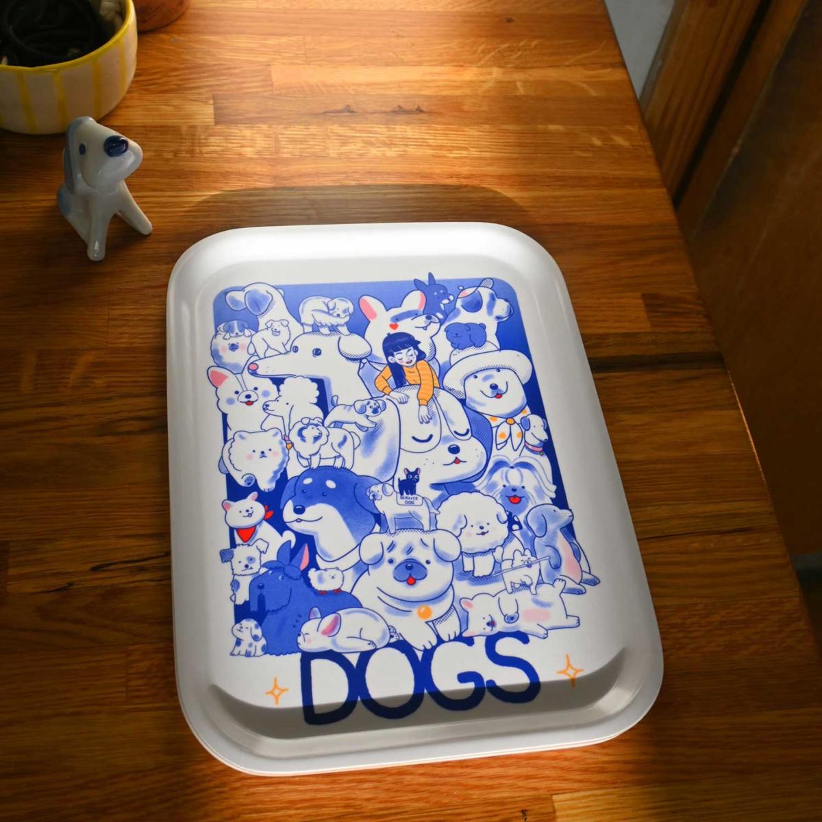 Blue / White Dogs Catch-All Tray | Natali Koromoto – image 6