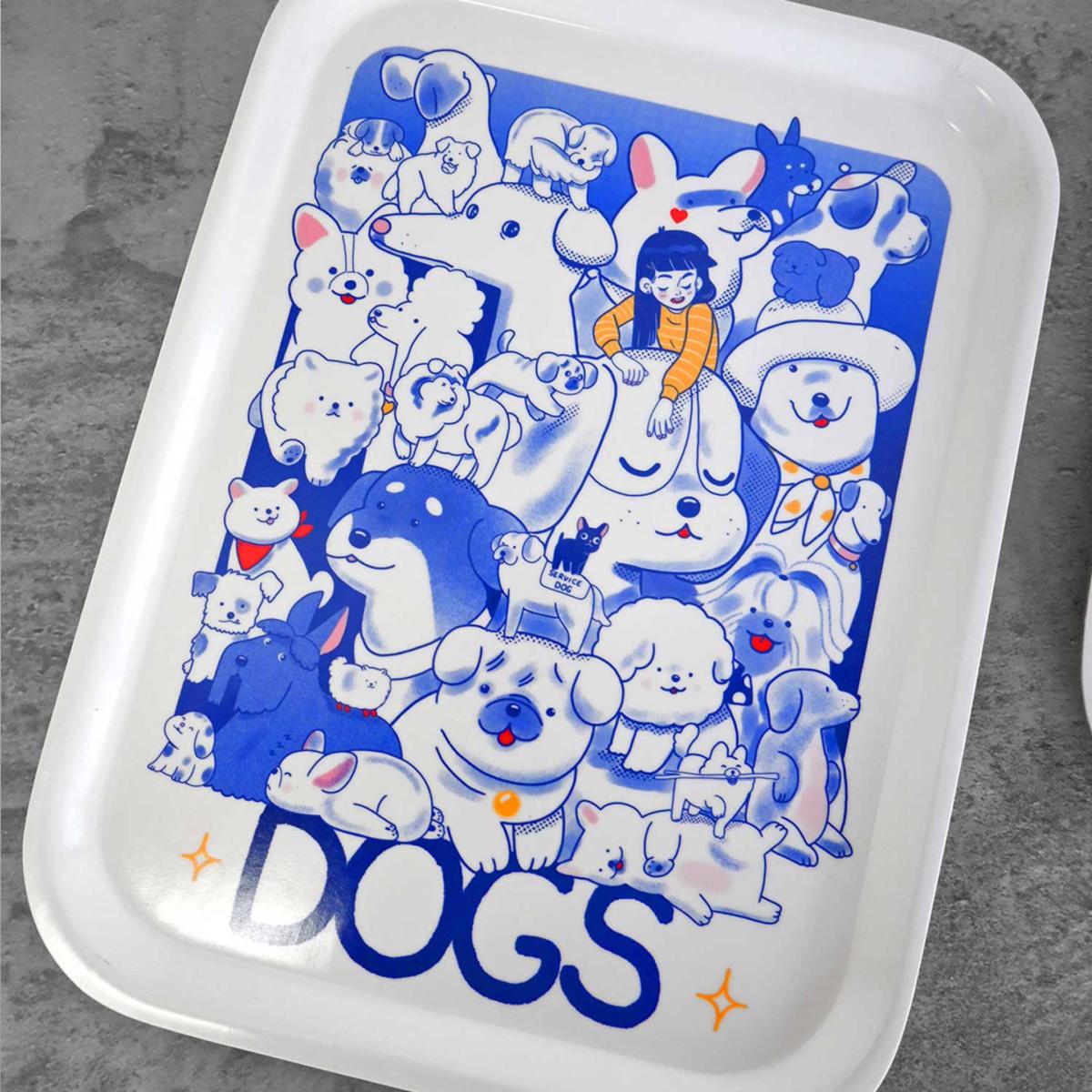 Blue / White Dogs Catch-All Tray | Natali Koromoto – image 7