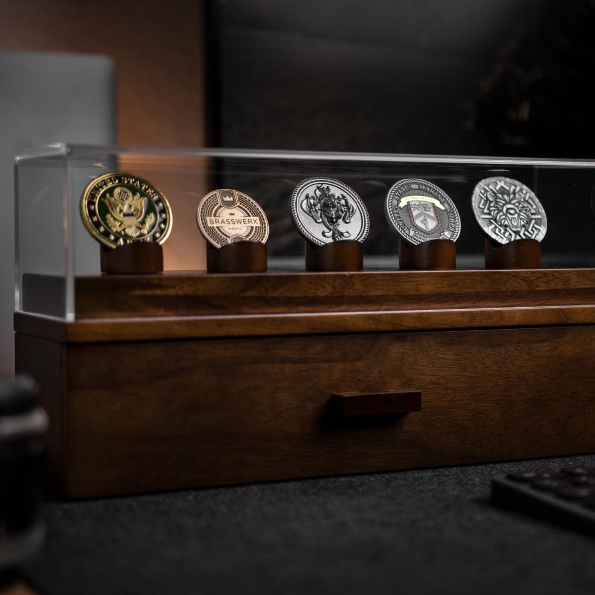 Brown The Coin Deck - Walnut One Size Holme & Hadfield – image 3