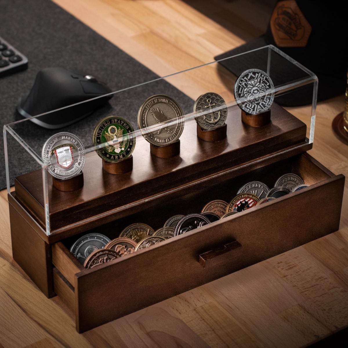 Brown The Coin Deck - Walnut One Size Holme & Hadfield – image 5