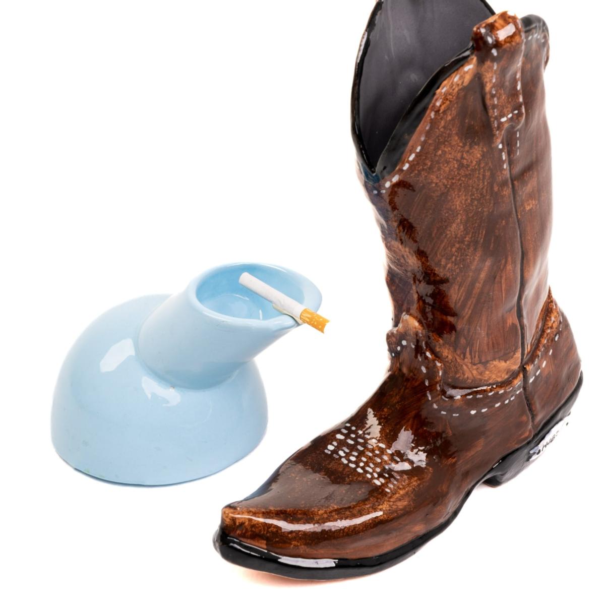 Baby Blue Pappagallo Ashtray, Light Blue, Clay And Ceramic Enamel One Size Generazione Zordan – image 4