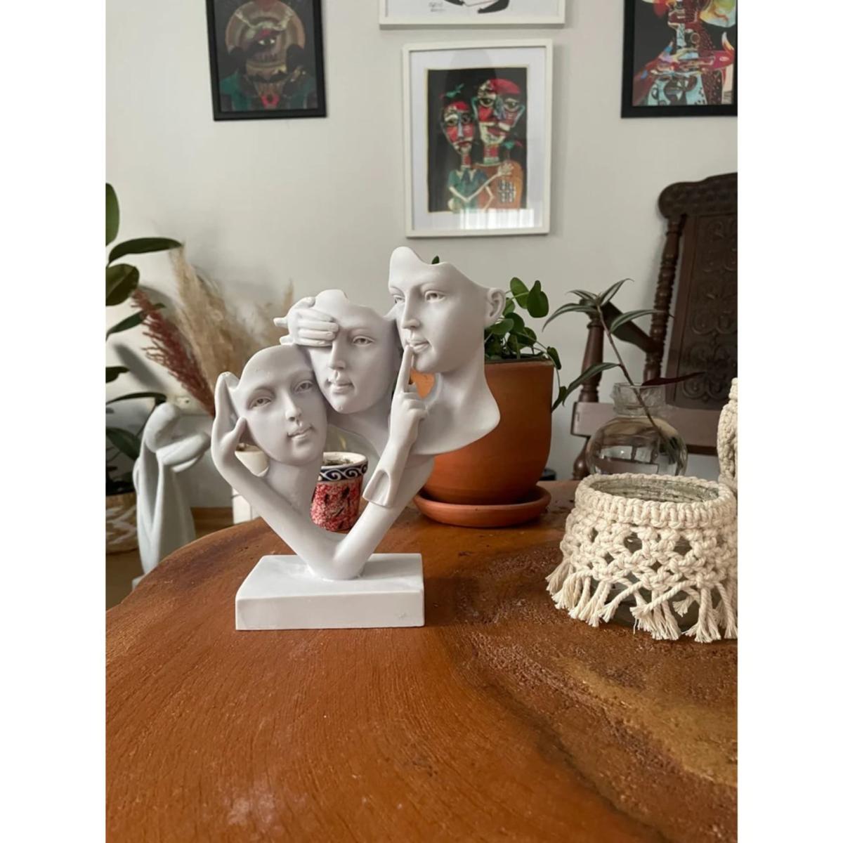 White Three Sisters Design Sculpture Artchi – image 3