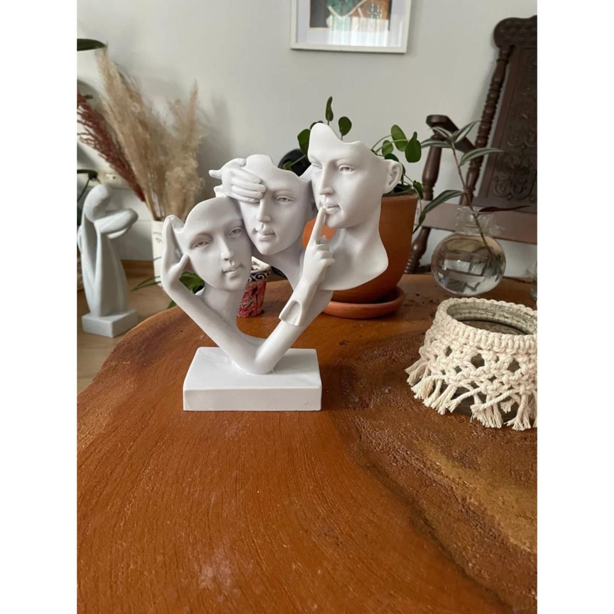 White Three Sisters Design Sculpture Artchi – image 4