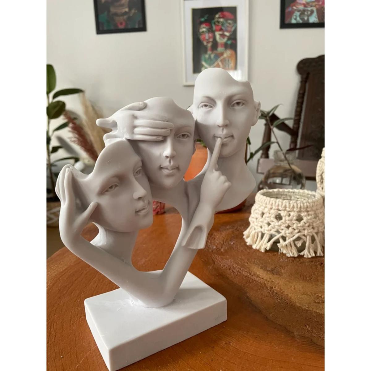 White Three Sisters Design Sculpture Artchi – image 5