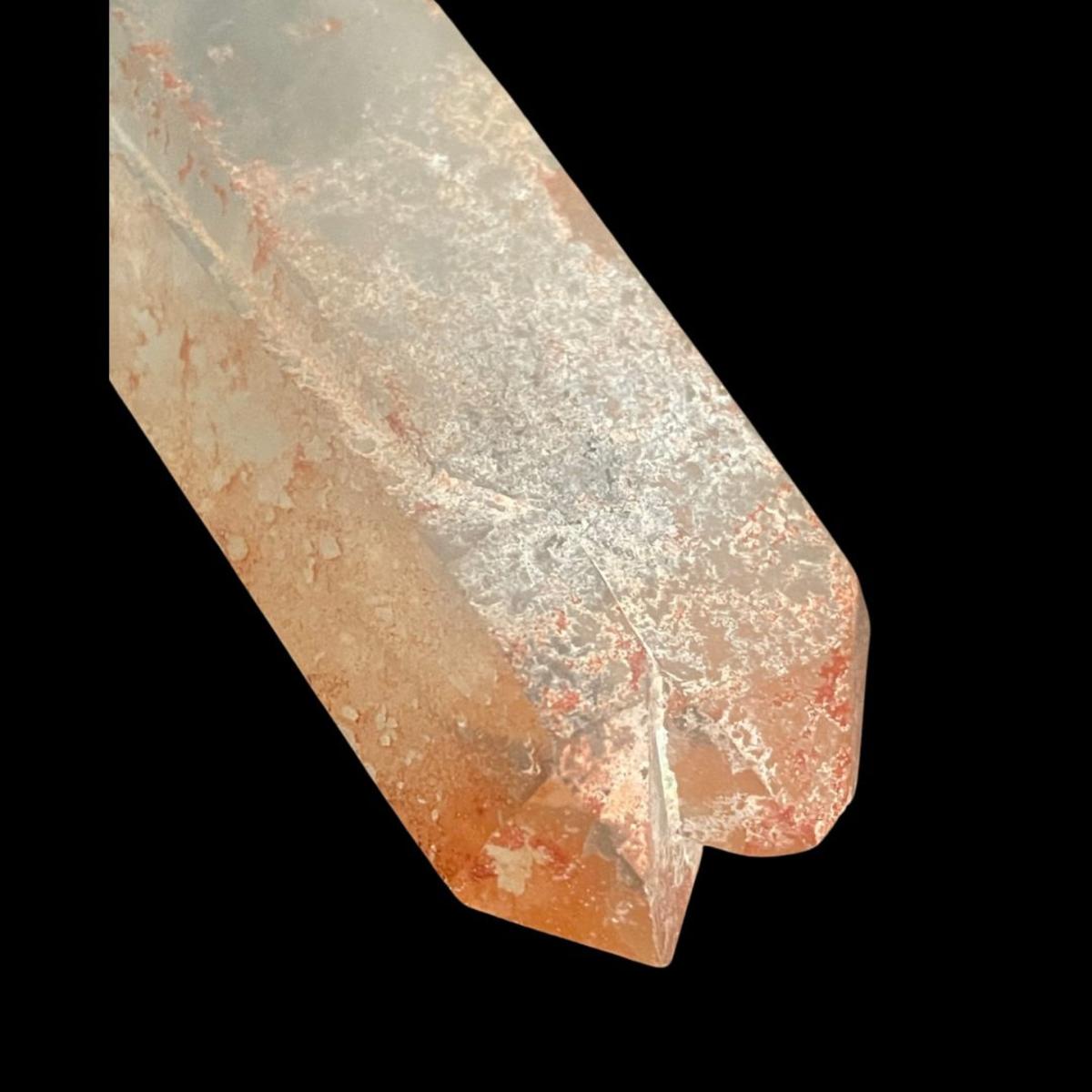 Neutrals Lemurian Seed Quartz Orange Hue With Twin Point | One Size | Lemuria Store – image 2