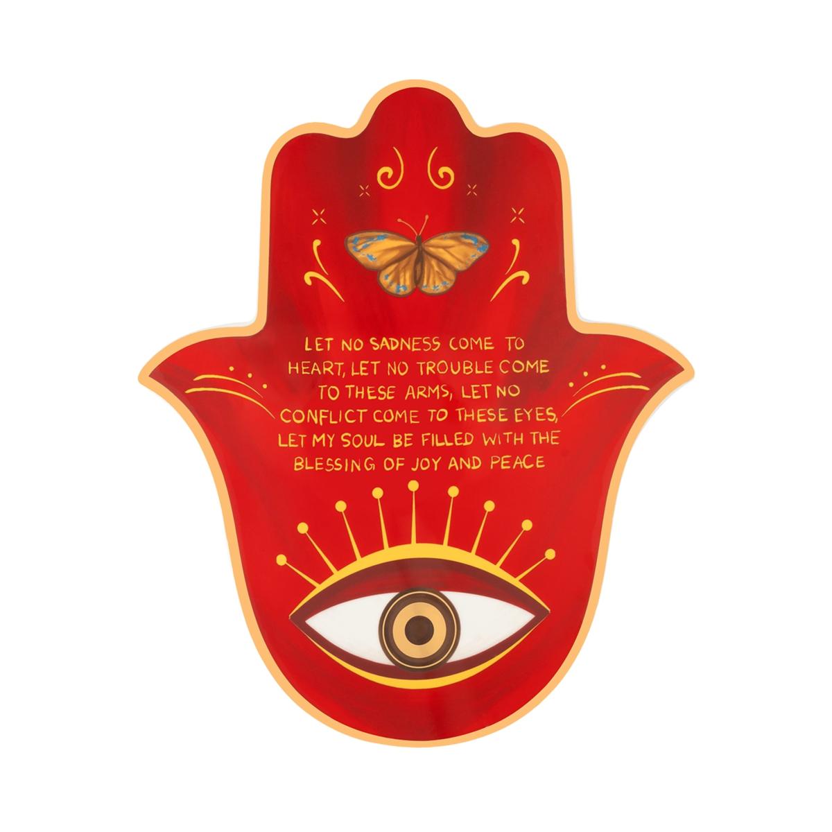 Red Expanded Awareness Large Hamsa Wall Blessing | Karma and Luck – image 2