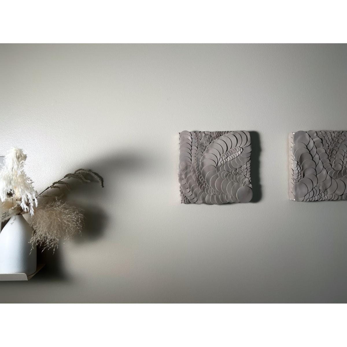 Neutrals Ripple Leather Wall Decor | Waiwai – image 5