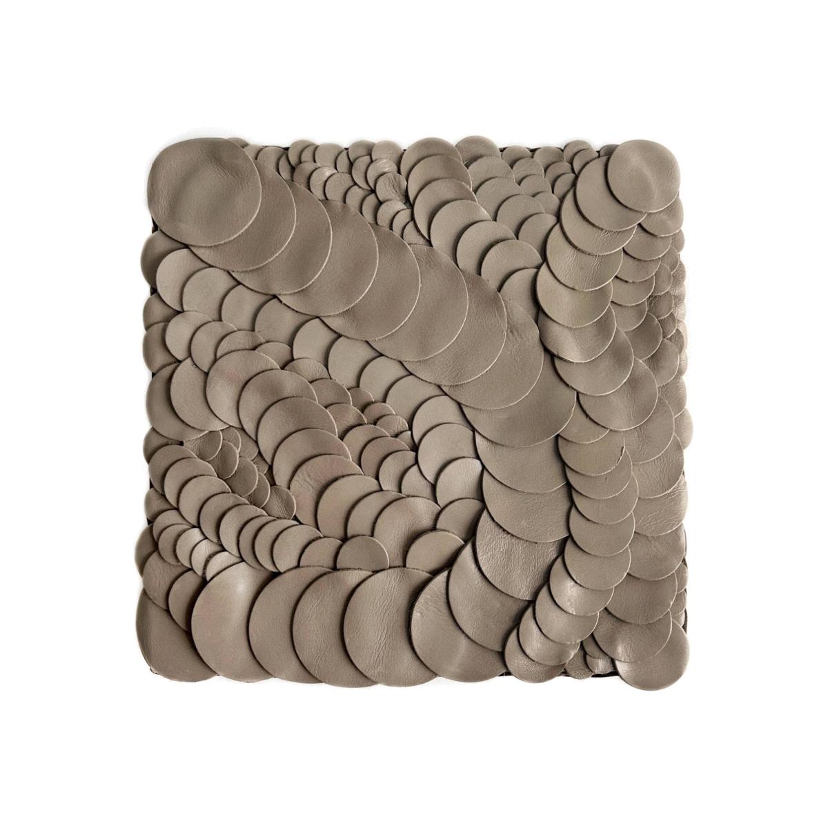 Neutrals Ripple Leather Wall Decor | Waiwai – image 1