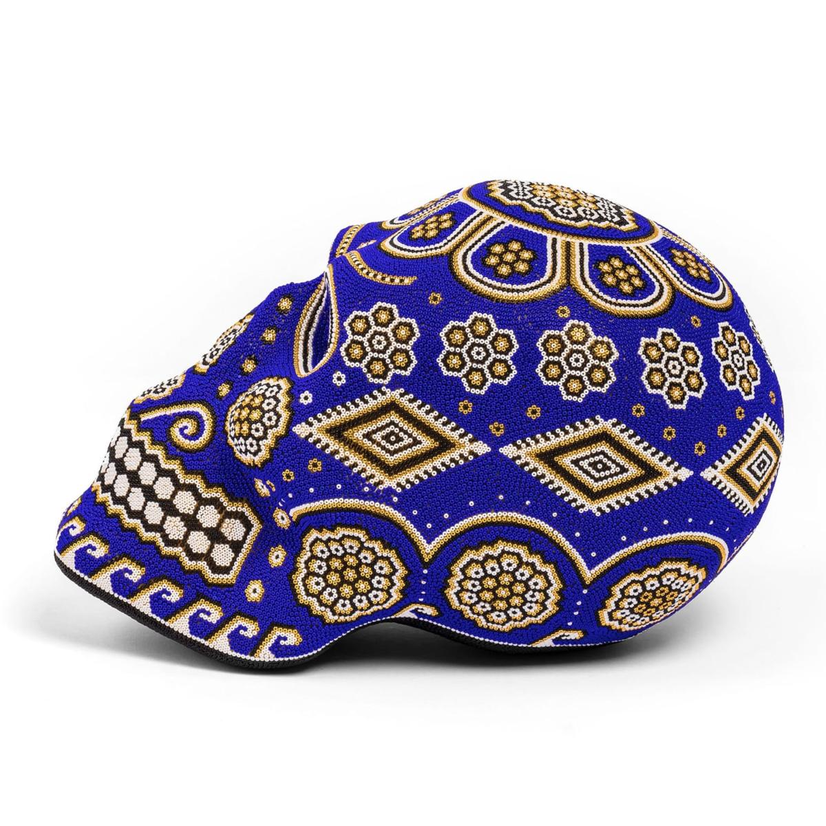 Skull Statue Decor - Royal Blue/Pearl White/Black/Gold One Size Kuu – image 3