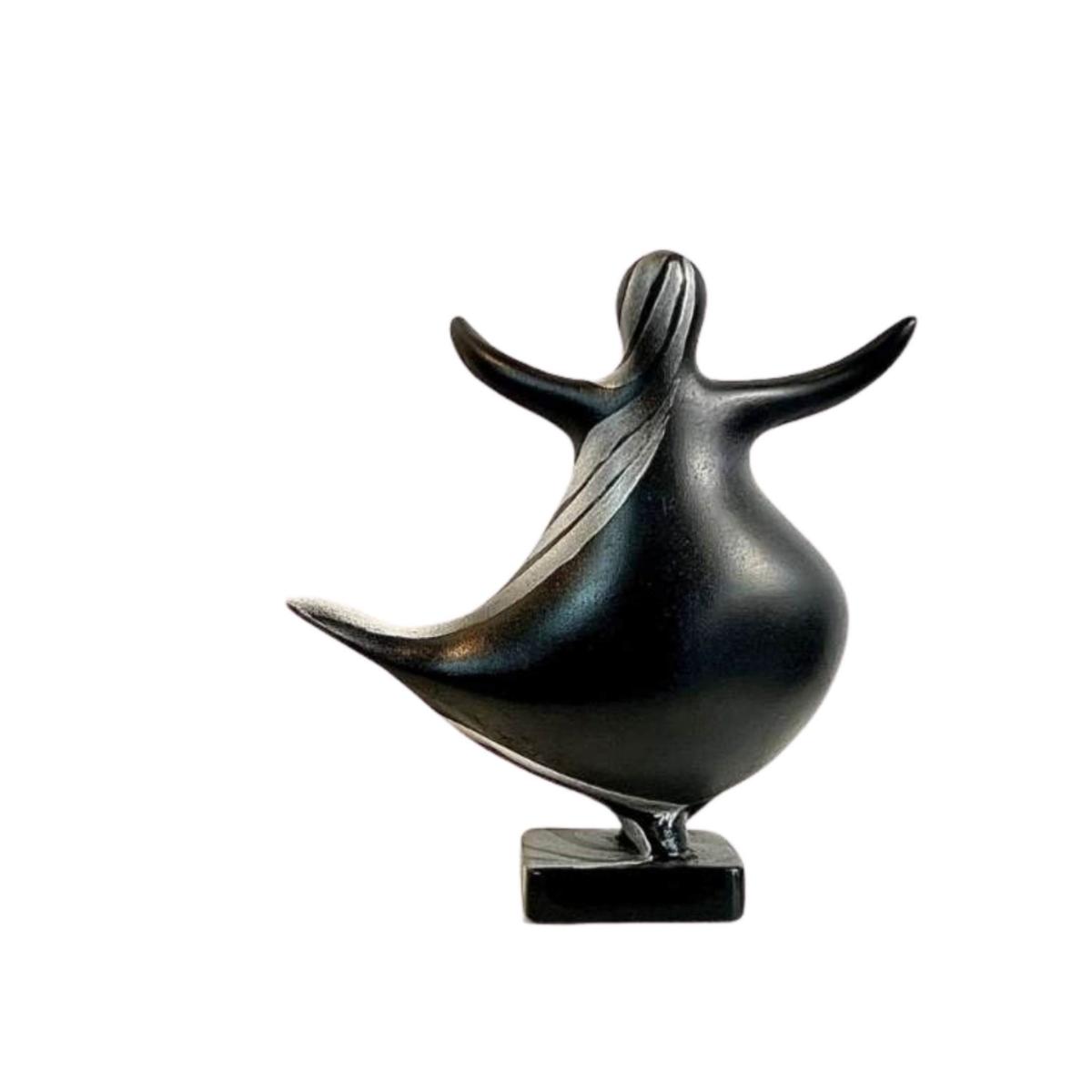 Black Zebra Stripes Dance - Sculpture | Artchi – image 2