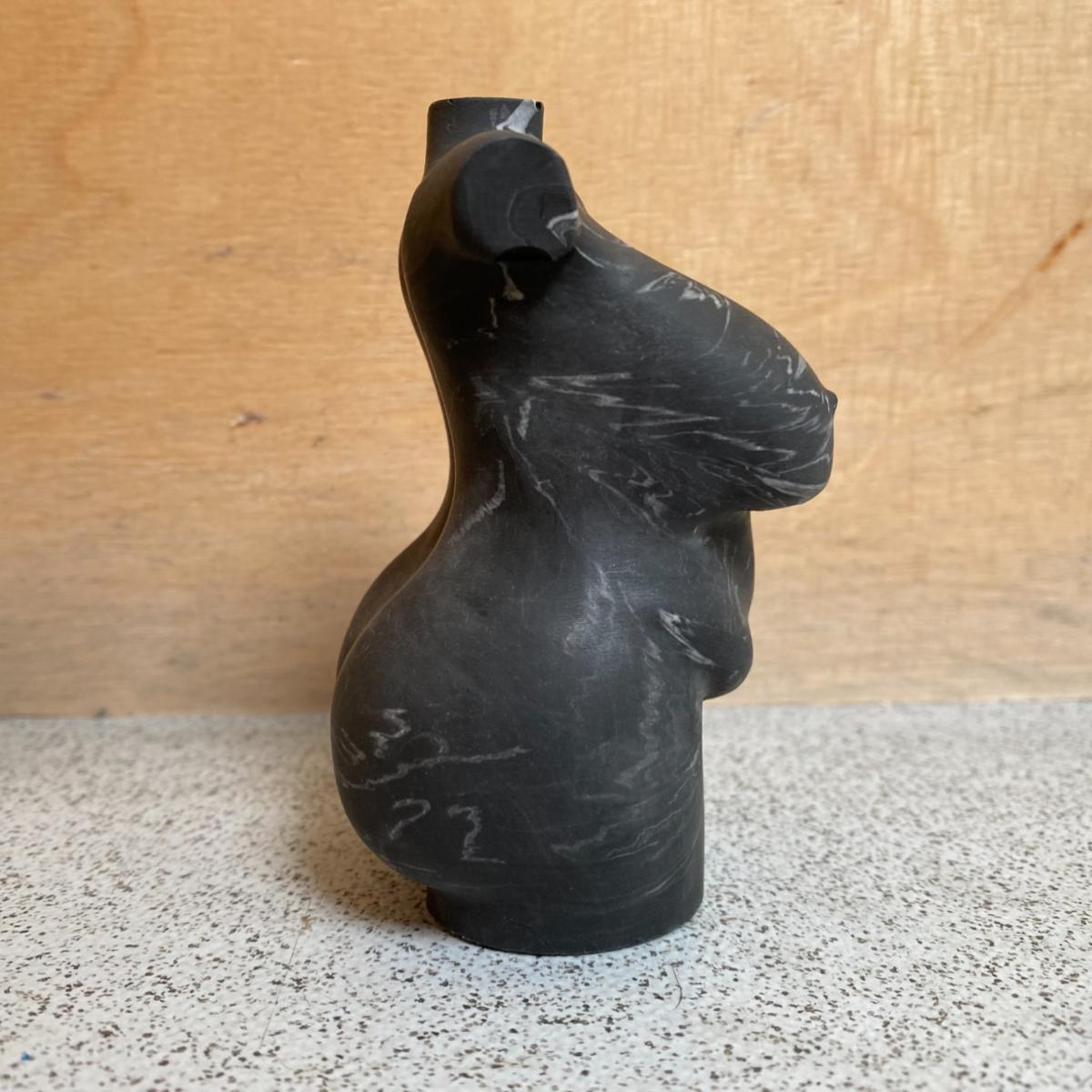 Marbled Curvy Lady Bust - Black By Shax – image 2