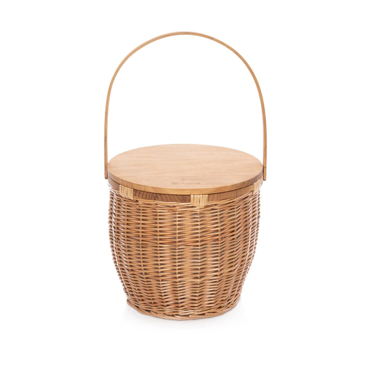 Neutrals Insulated Picnic Basket With Removable Lid Bukawaswim – image 3