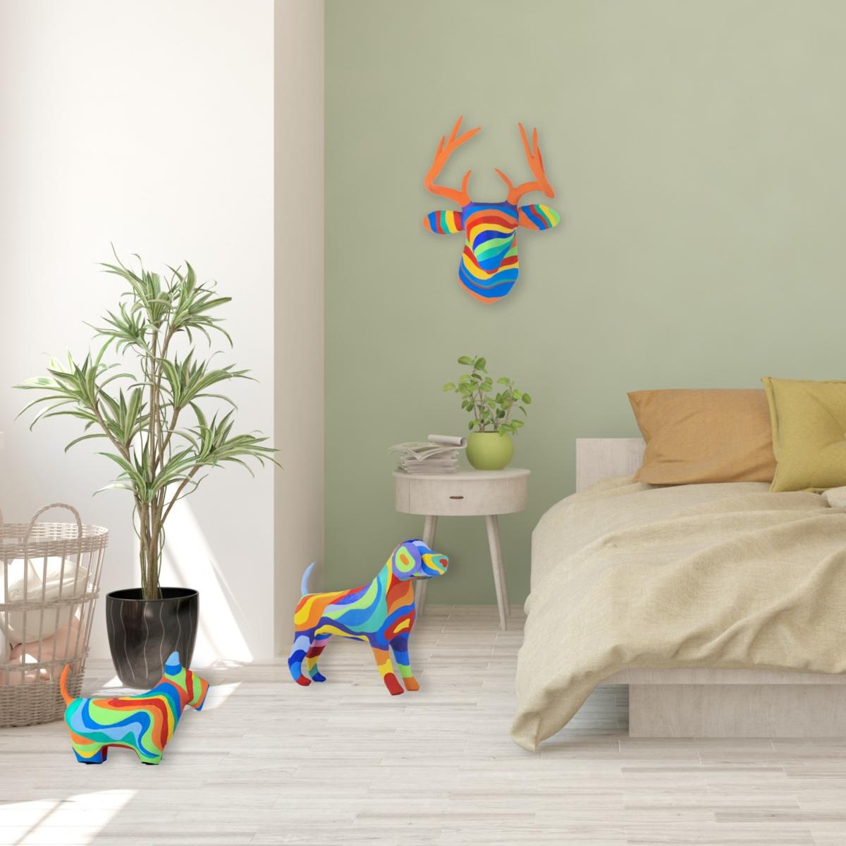 Paper Mache Rainbow Deer | Caribbean Craft – image 2
