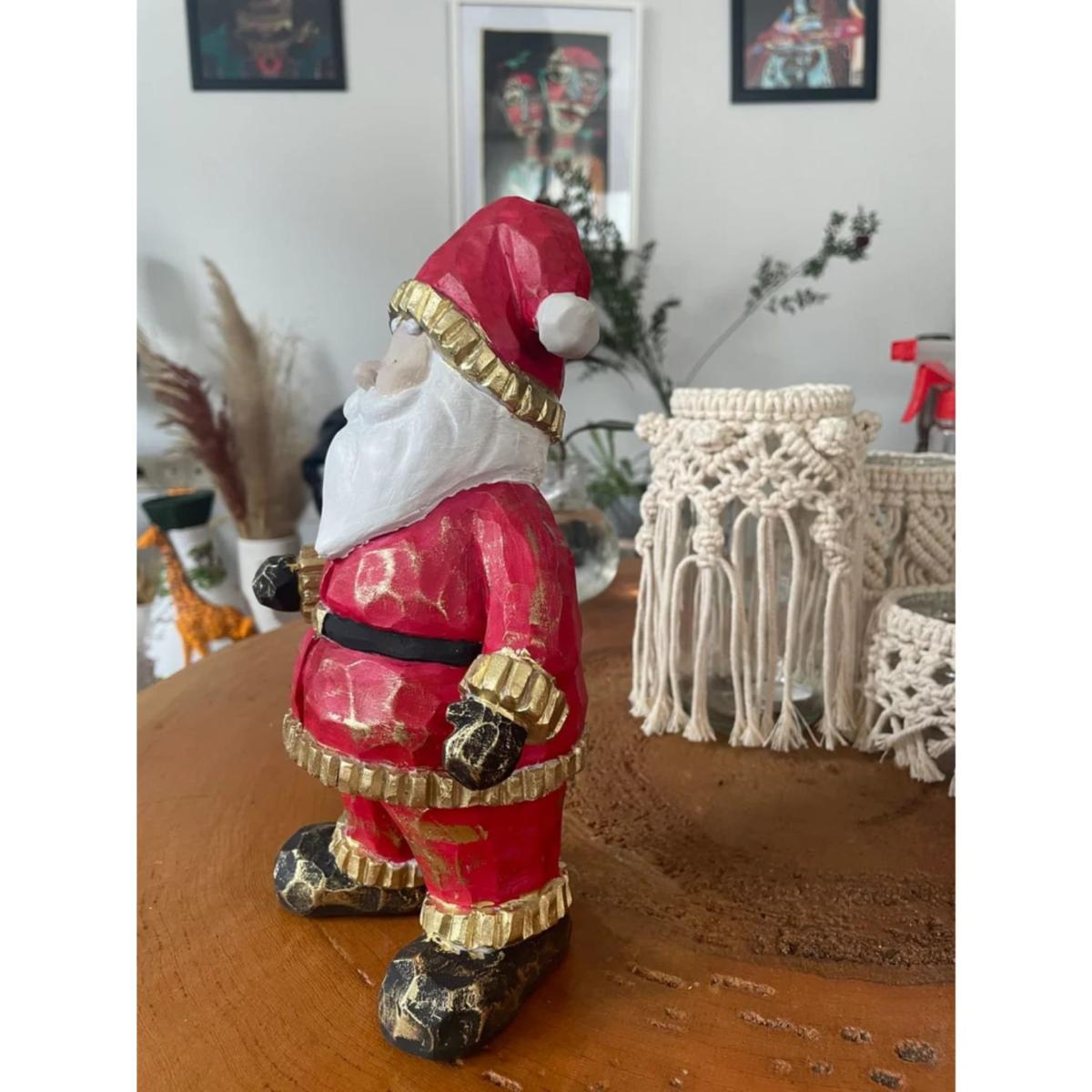 Red Santa Sculpture Artchi – image 3