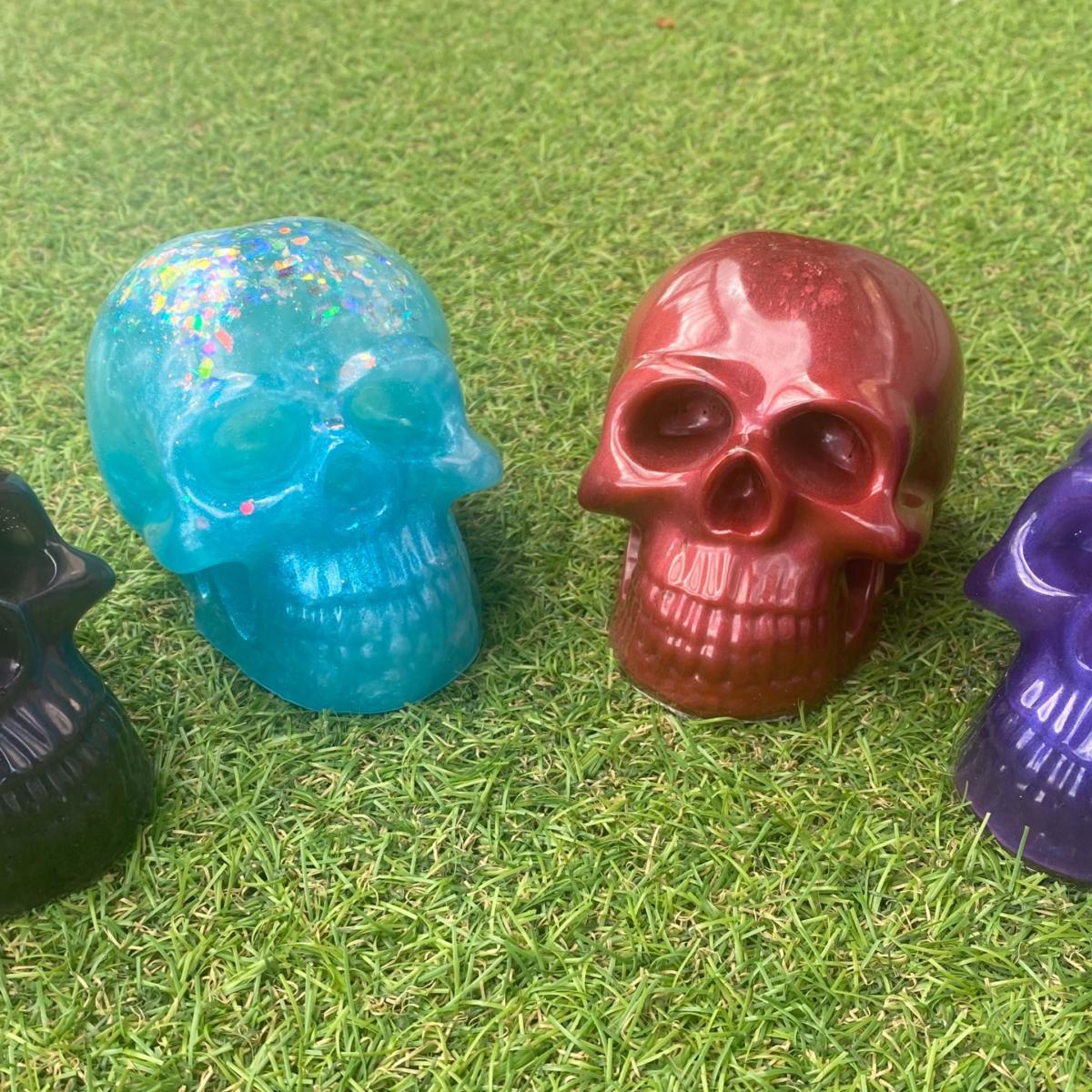 Spooky Sparkly Skull - Blue By Shax – image 3