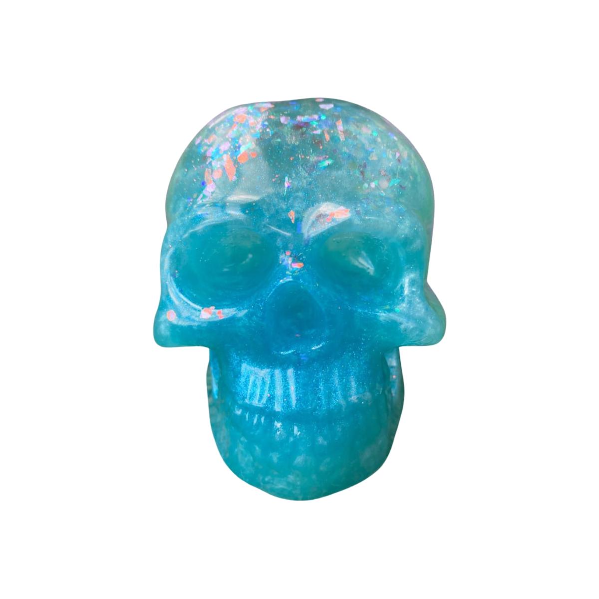 Spooky Sparkly Skull - Blue By Shax – image 1