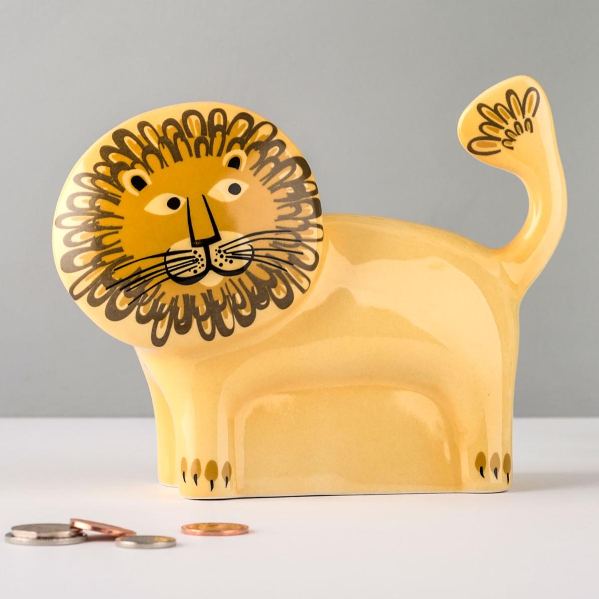 Yellow / Orange Lion Money Box Hannah Turner – image 2