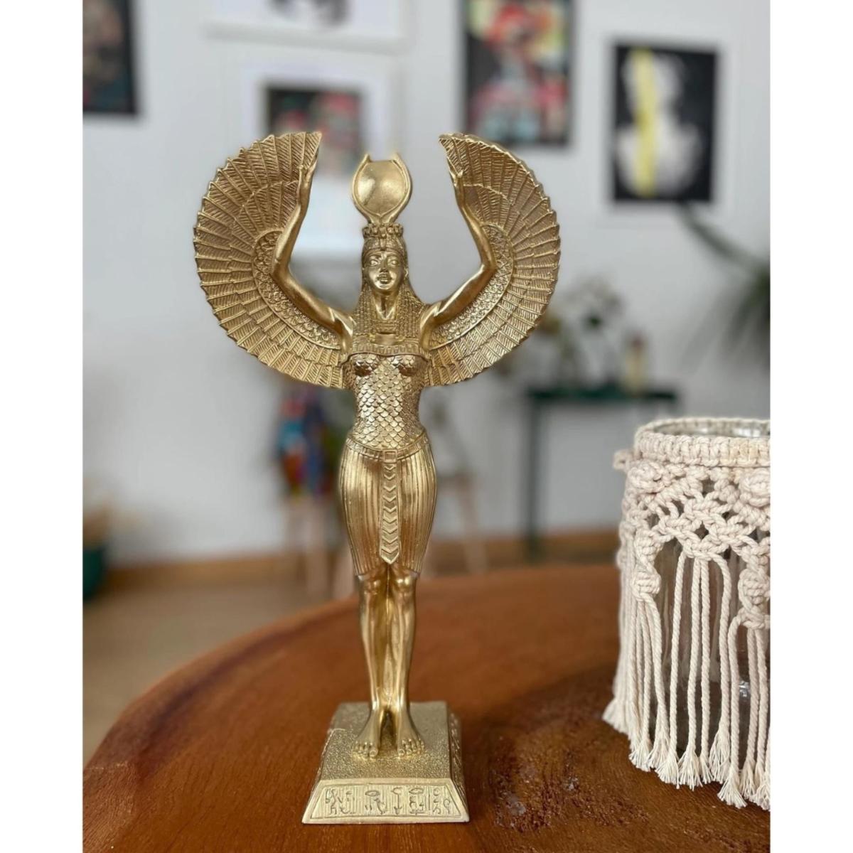 Isis Guardian Of Light Sculpture - Colour Gold | Artchi – image 3