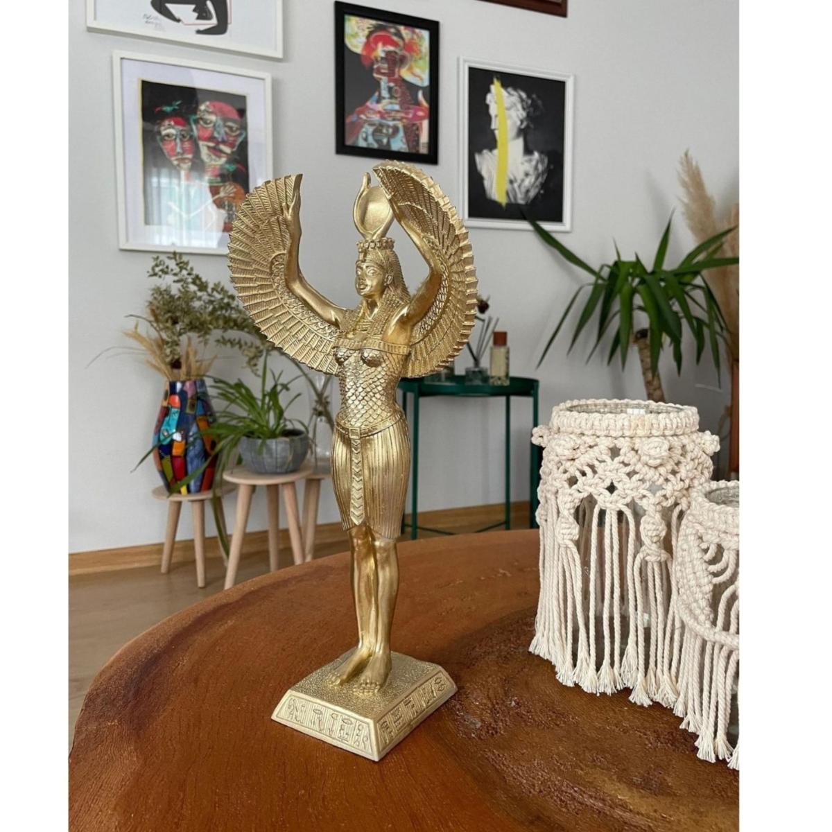 Isis Guardian Of Light Sculpture - Colour Gold | Artchi – image 4