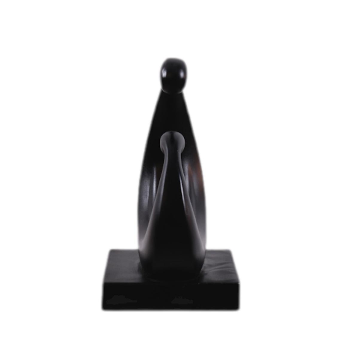 Black Abstract Curved | Artchi – image 2