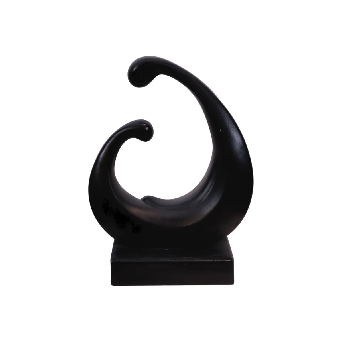 Black Abstract Curved | Artchi – image 1