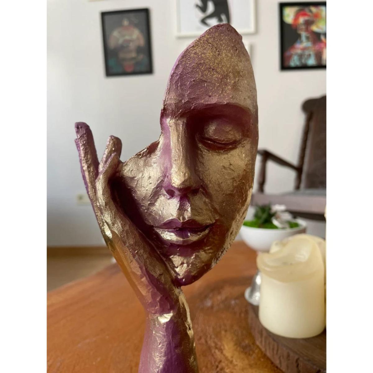 Rose Gold Mask Coloured Sculpture Artchi – image 2