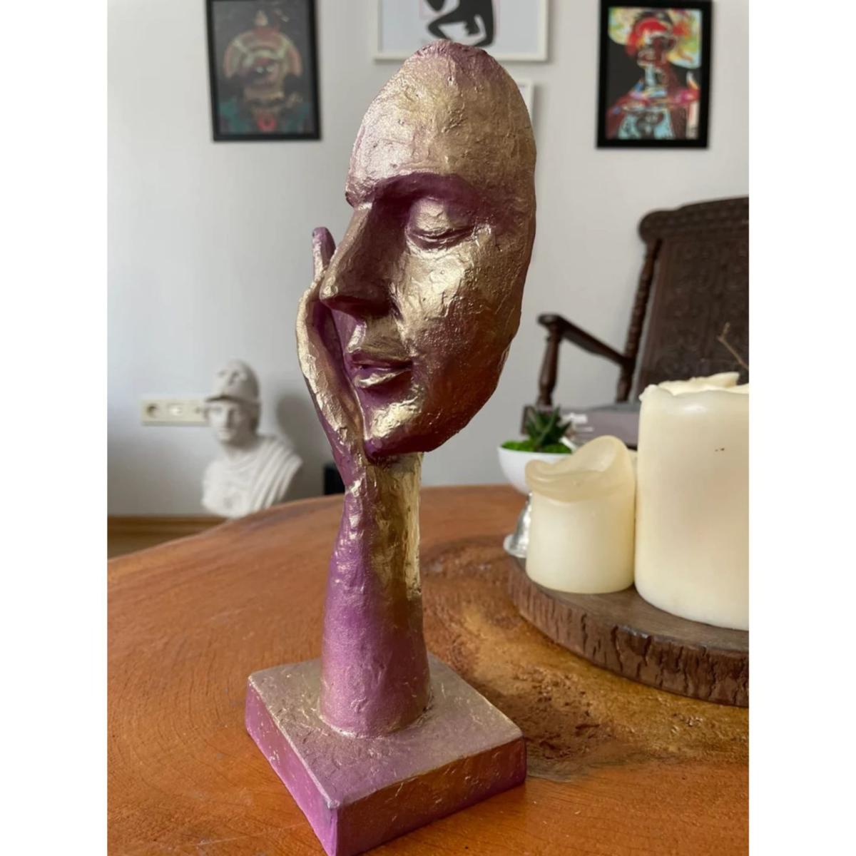 Rose Gold Mask Coloured Sculpture Artchi – image 4