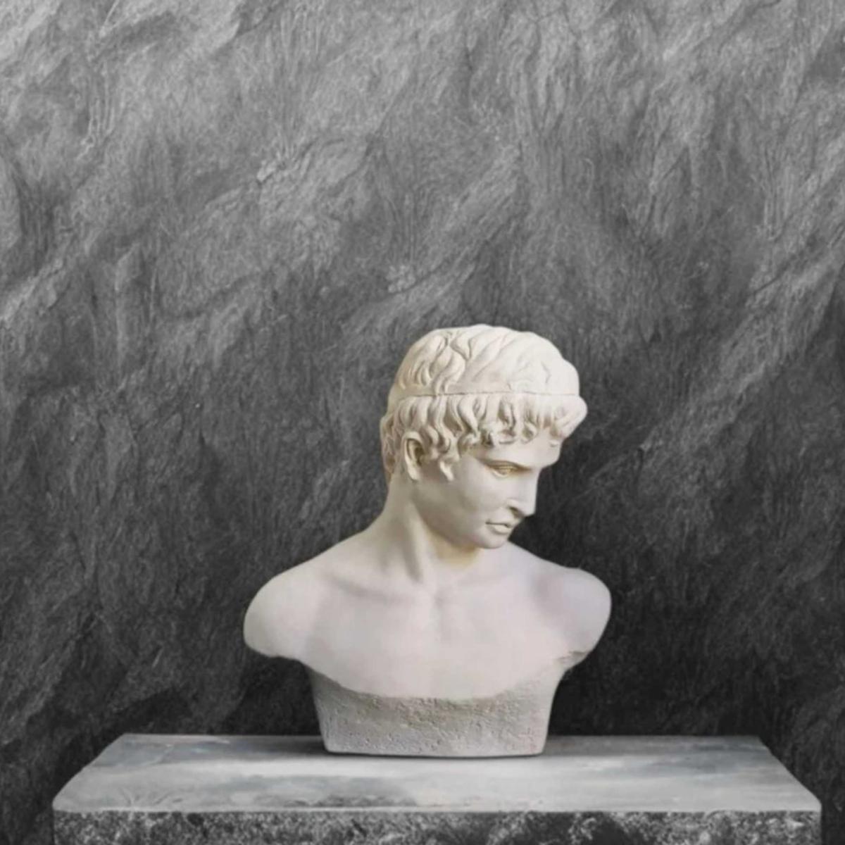 White Titus Pomponius Atticus Bust | Artchi – image 3