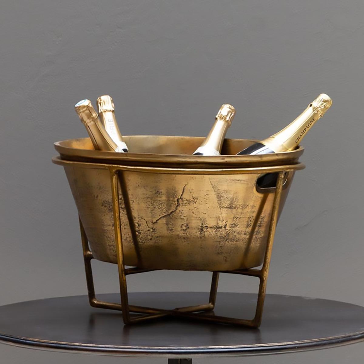 Gold Champagne/ Wine Cooler Vintage Catchii – image 2