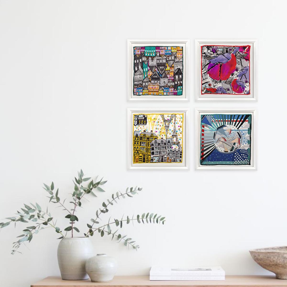 Voyage Of France Framed Silk Scarves Un Poco – image 2