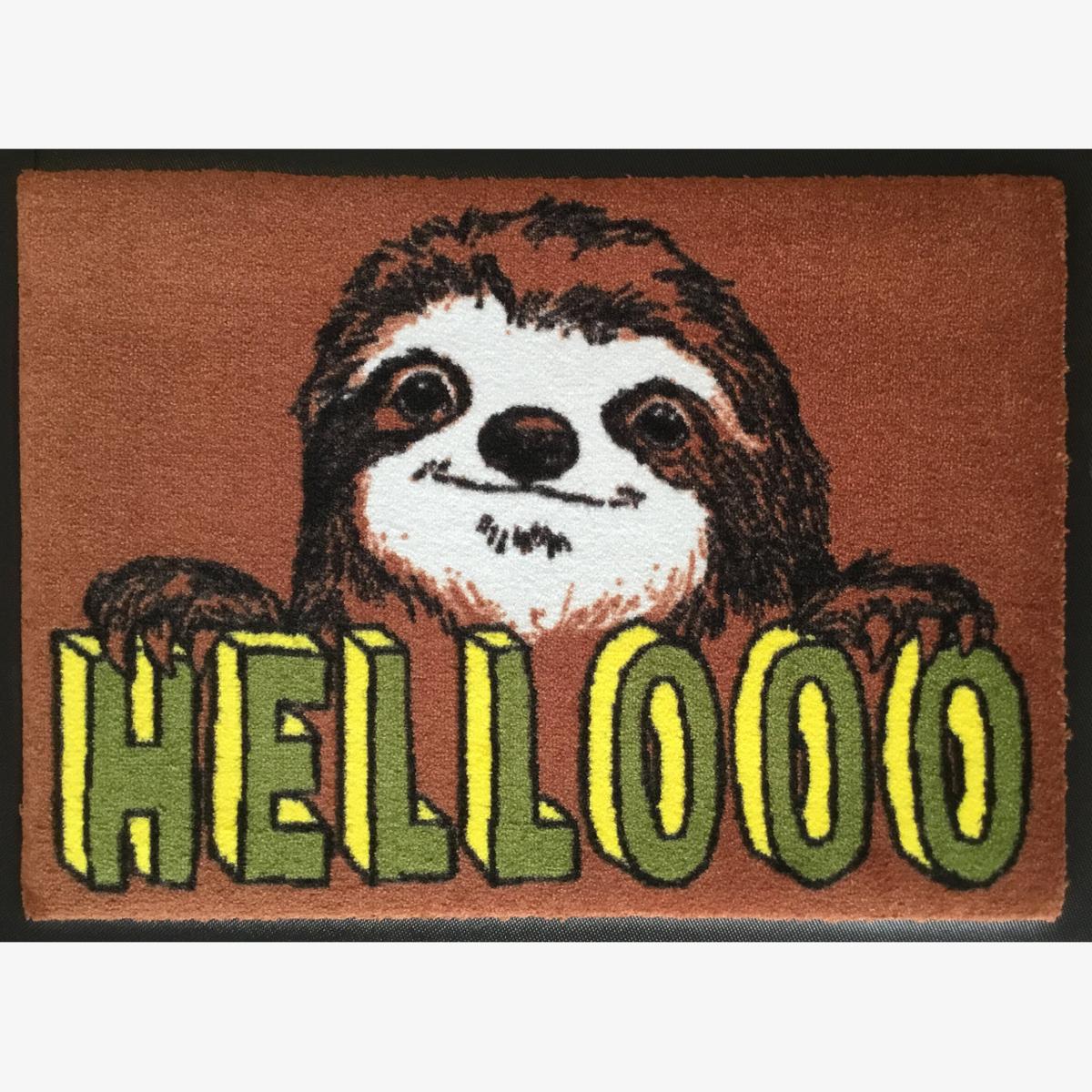 Hellooo Sloth Welcome Door Mat One Size Jimbob Art – image 1