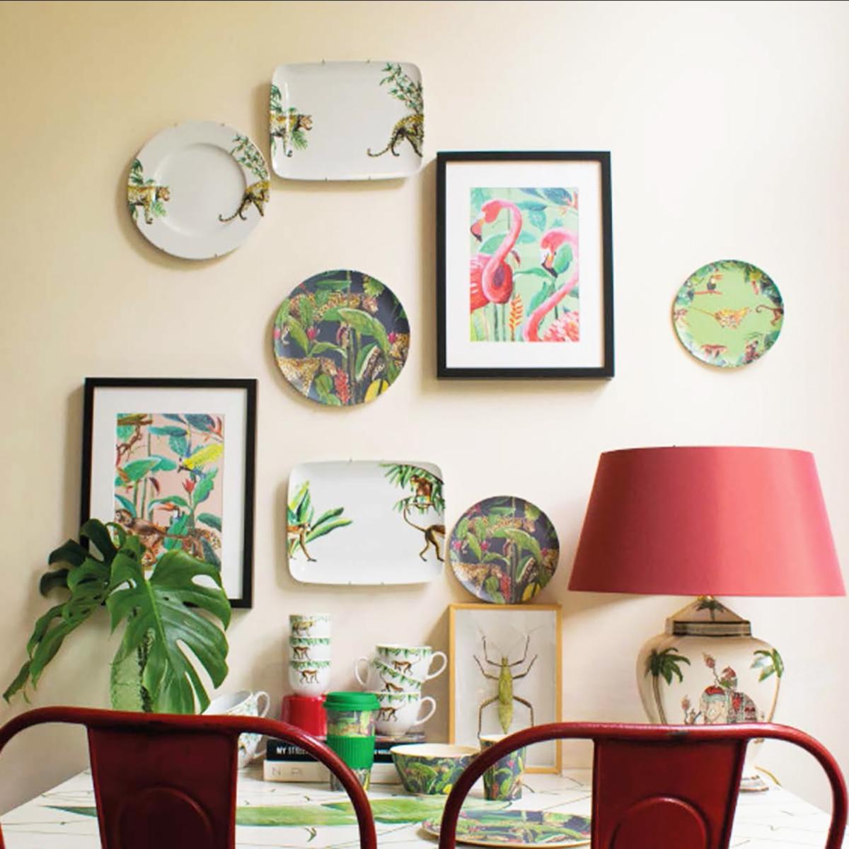 White Rectangle Wall Plate Jungle Stories Panther Catchii – image 3