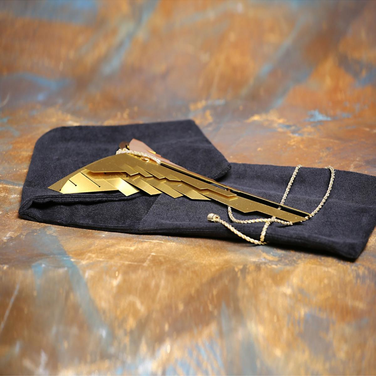 Gold Laser Cut Brass Sculpture Silvia Serban – image 5