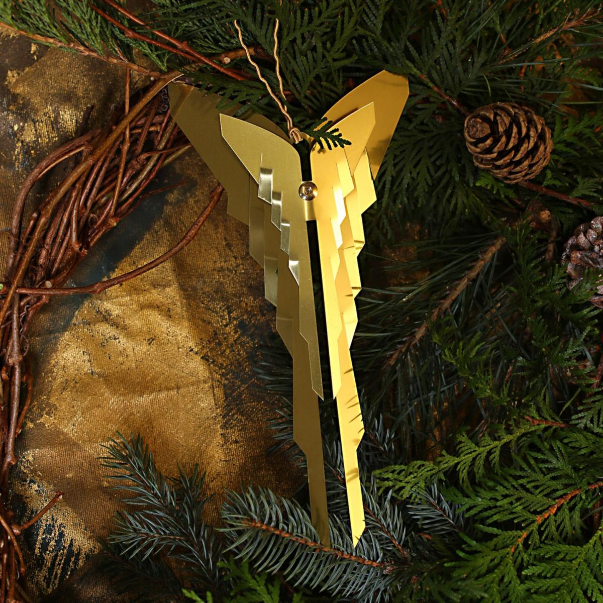 Gold Laser Cut Brass Sculpture Silvia Serban – image 7