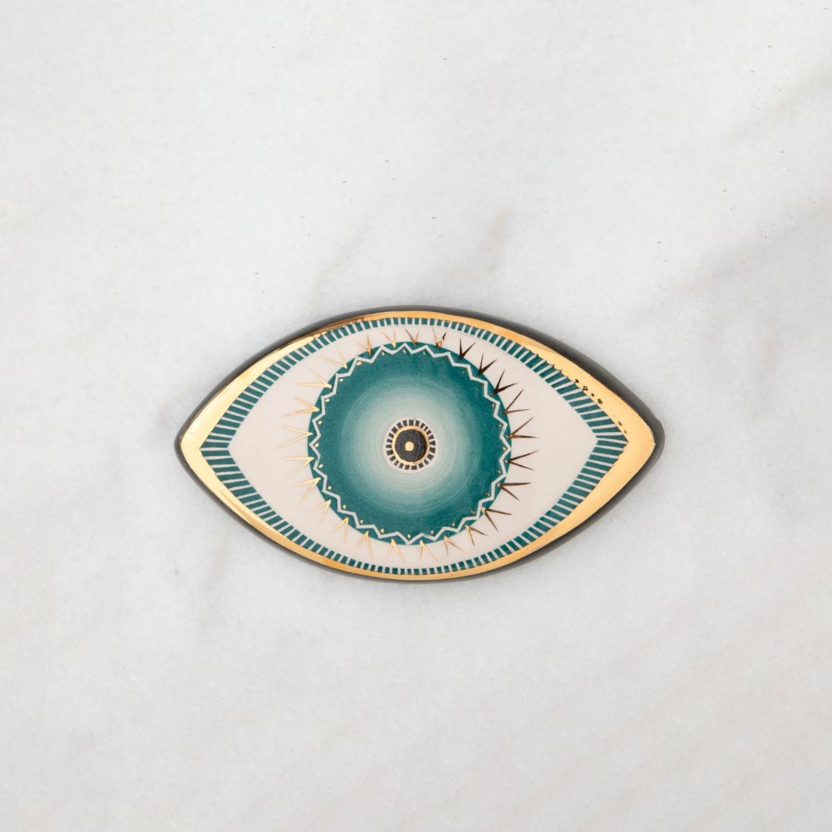 Blue Handmade Ceramic Evil Eye * The Eye - Large / Wall Hanging | Atelier Simi – image 2