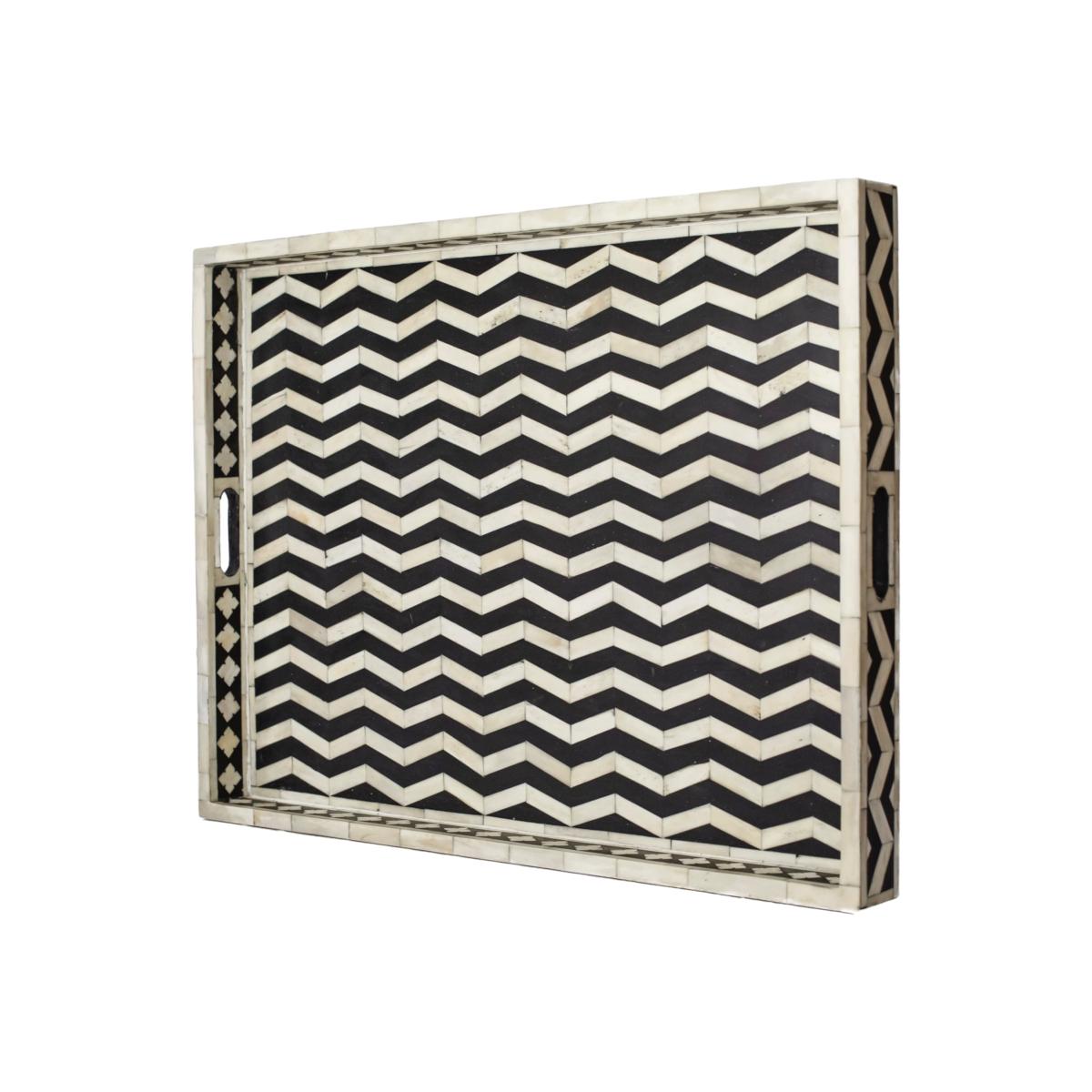 Black Chevron Tray Le Jaana – image 1