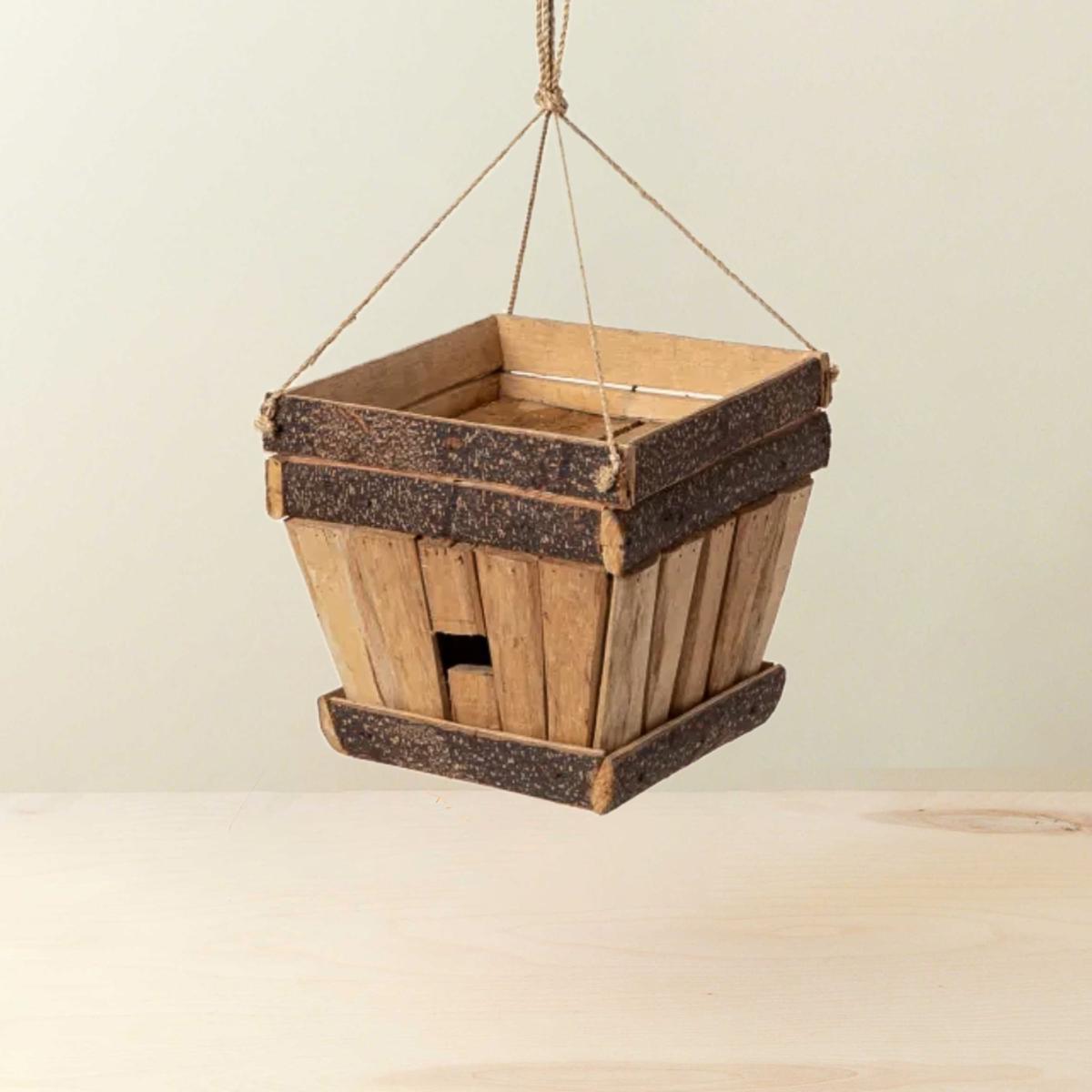 Brown Trapezoid Planter-Birdhouse Likhâ – image 3