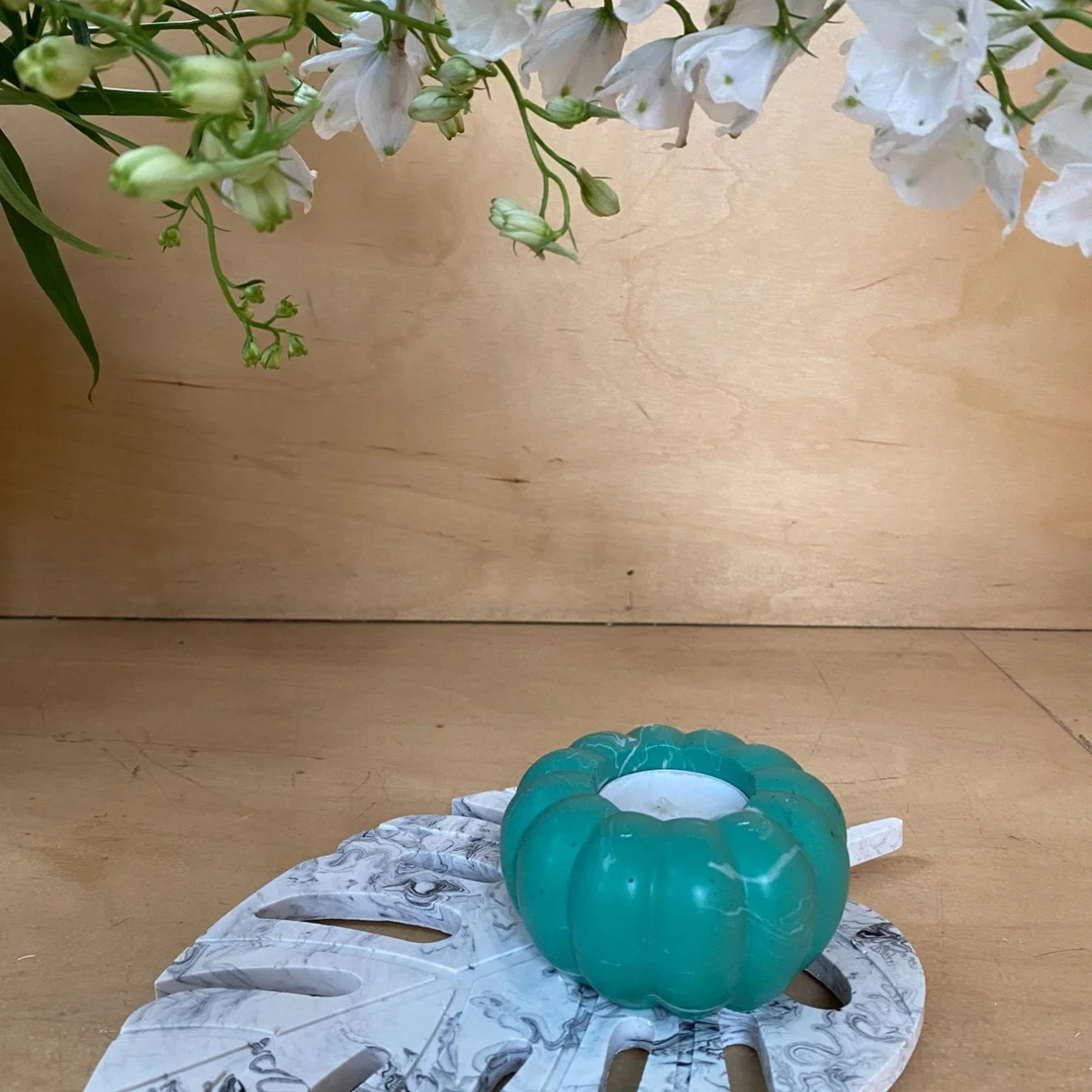Pumpkin Tealight Holder - Green | By Shax – image 4