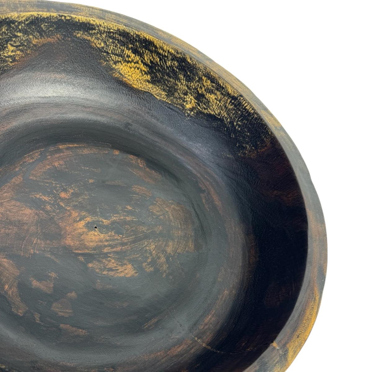 Black / Brown Primitive Pedestal Bowl Steelwood Design Inc. – image 2