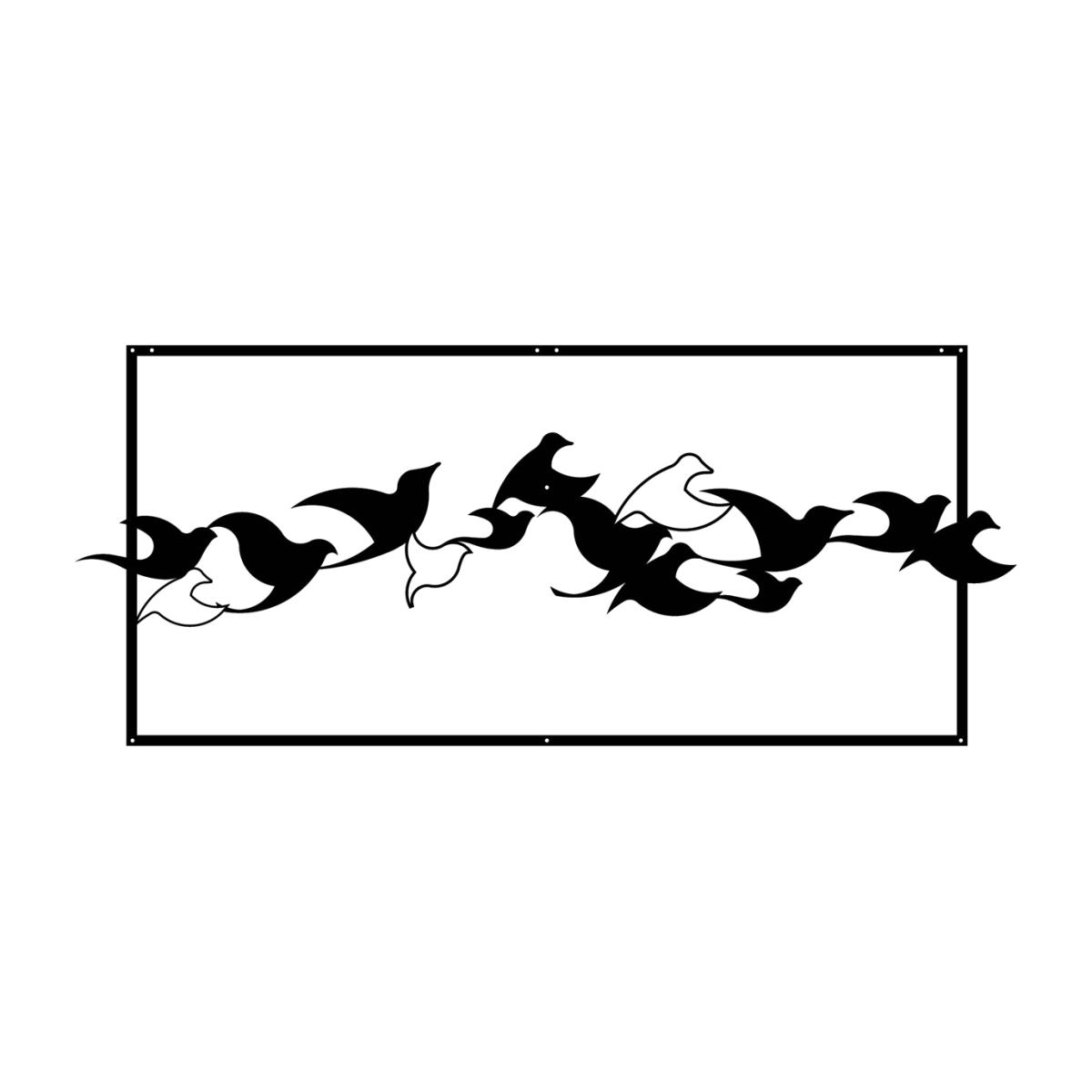 Black Birds Metal Wall Art One Size Monique Store