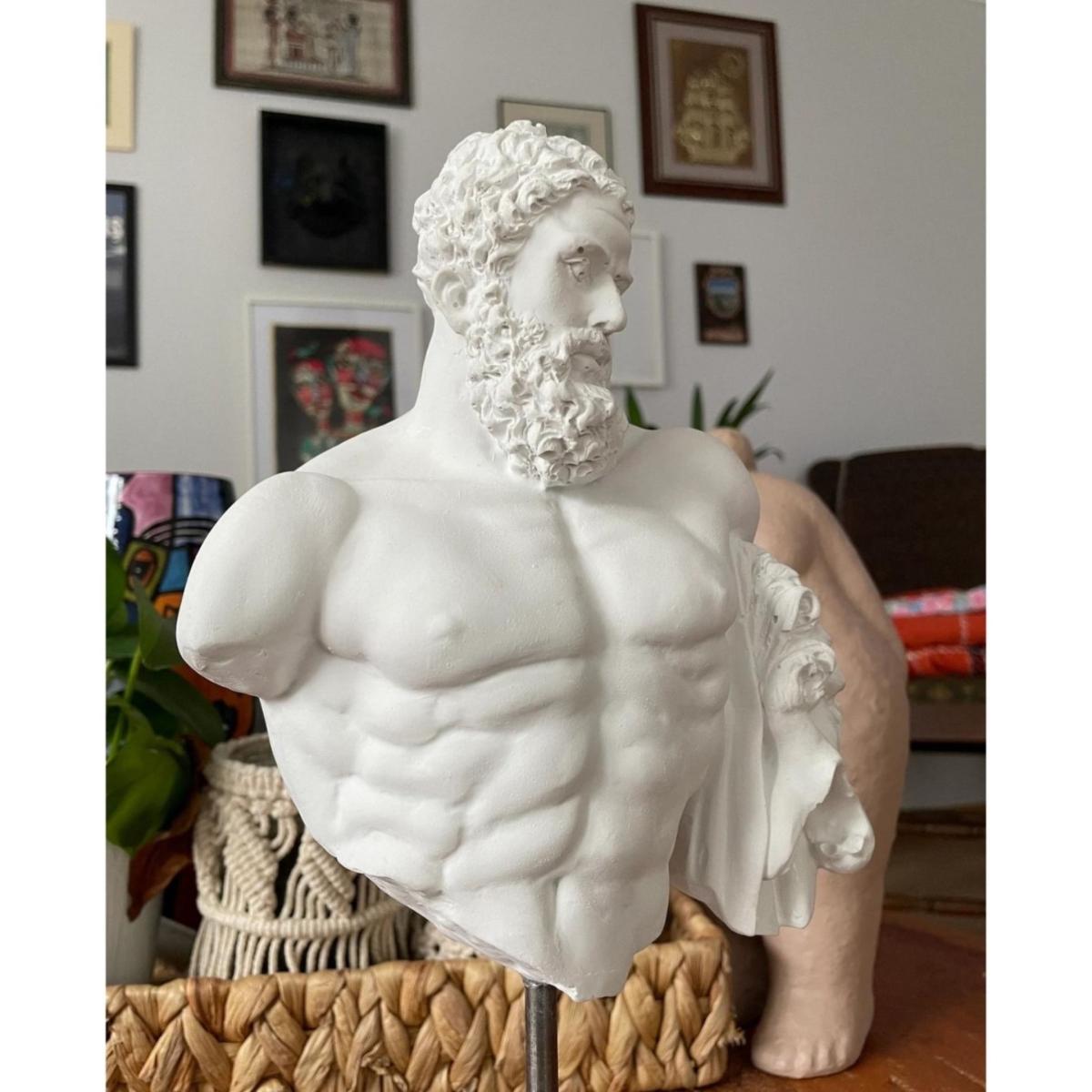 Stoic Hercules Sculpture - Colour White | Artchi – image 3