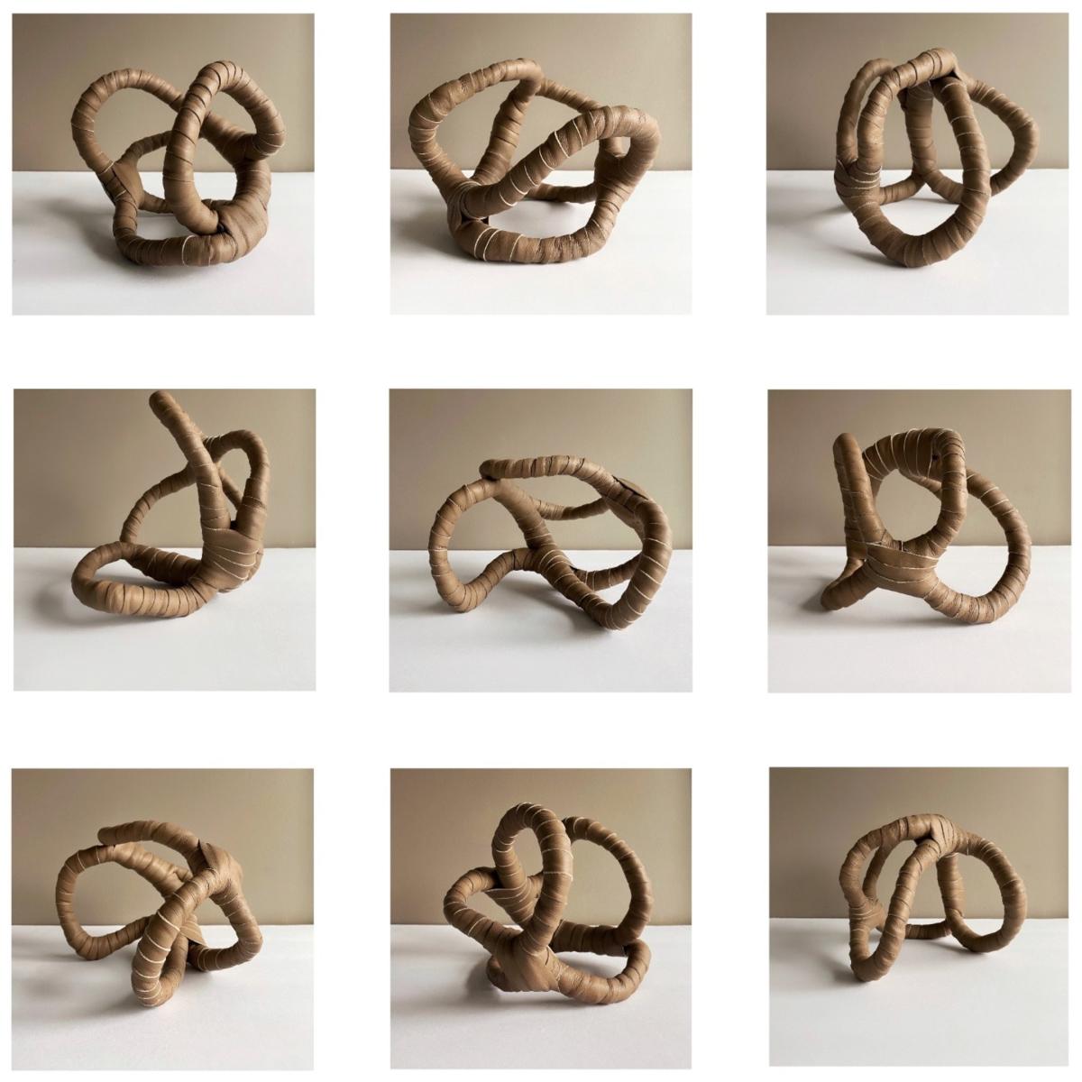 Intertwined Leather Home Accent - Brown Waiwai – image 6