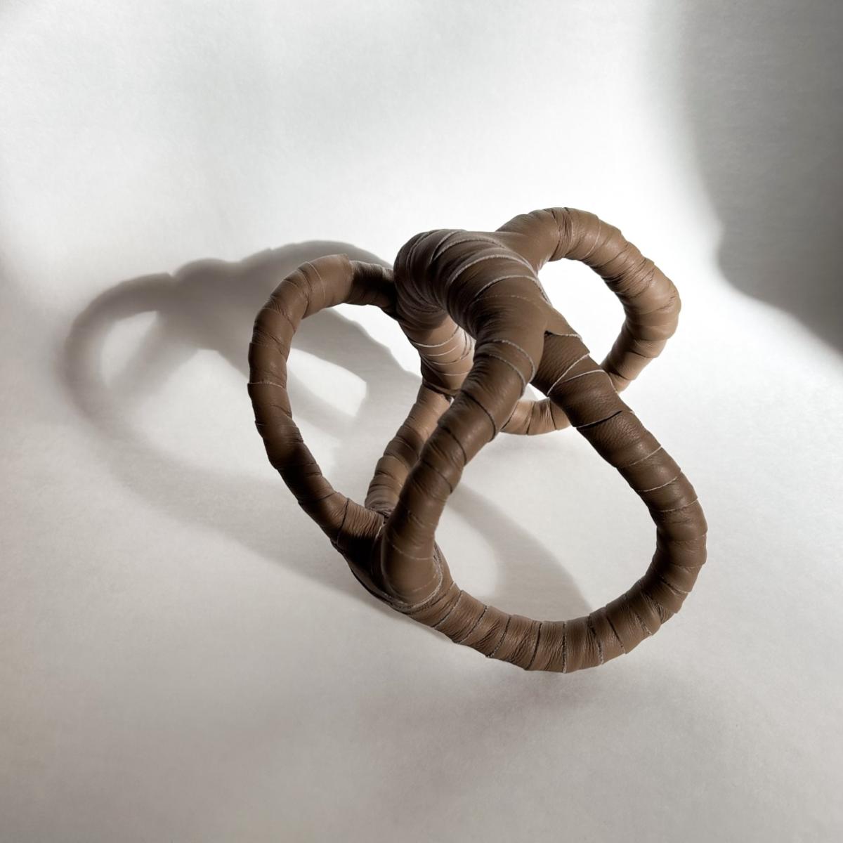 Intertwined Leather Home Accent - Brown Waiwai – image 8