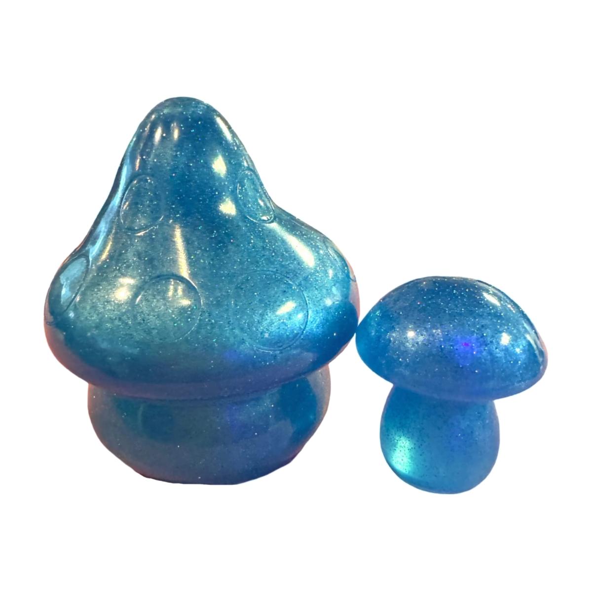 Sparkly Mushrooms Pair - Blue | By Shax – image 1