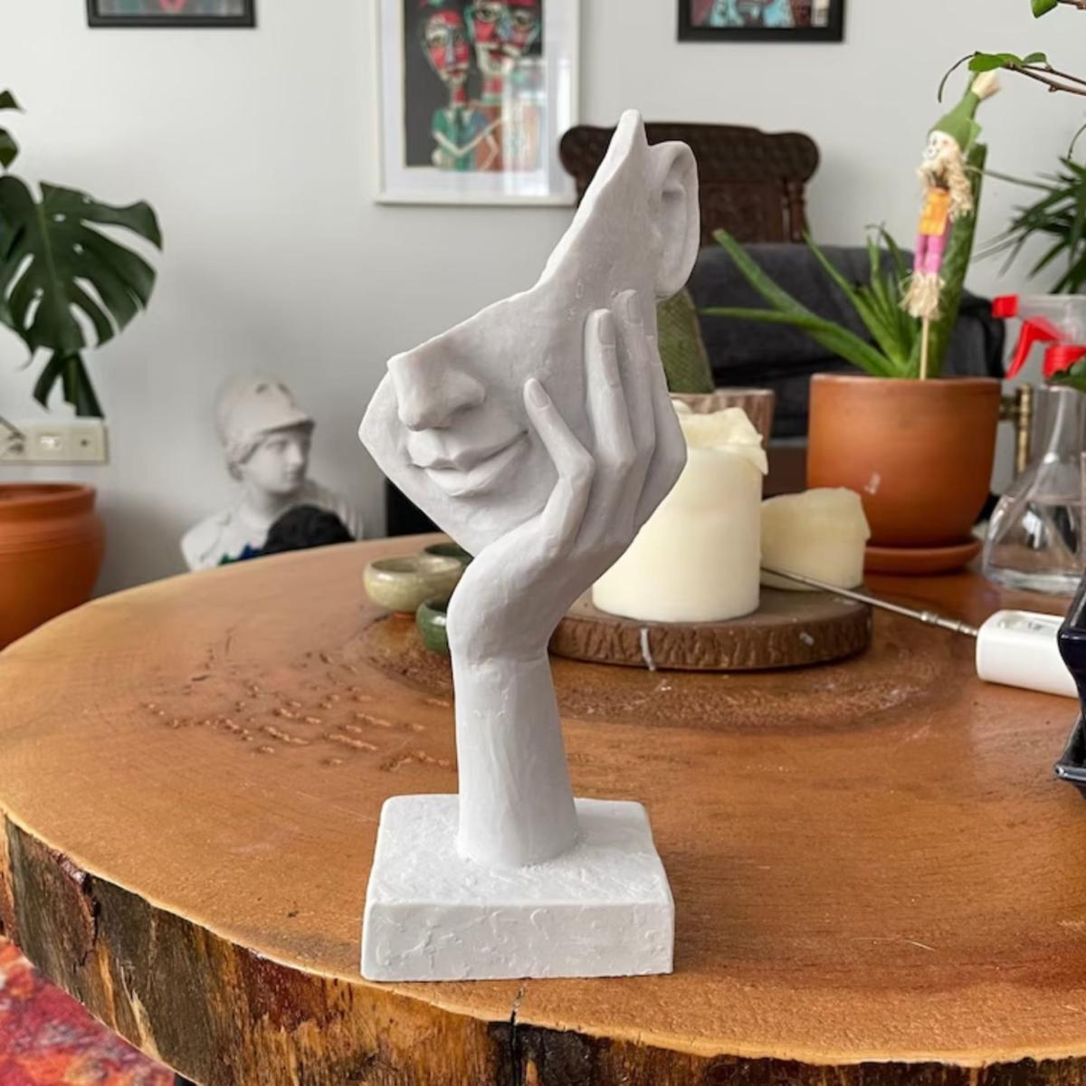 White Mask Sculpture Artchi – image 3
