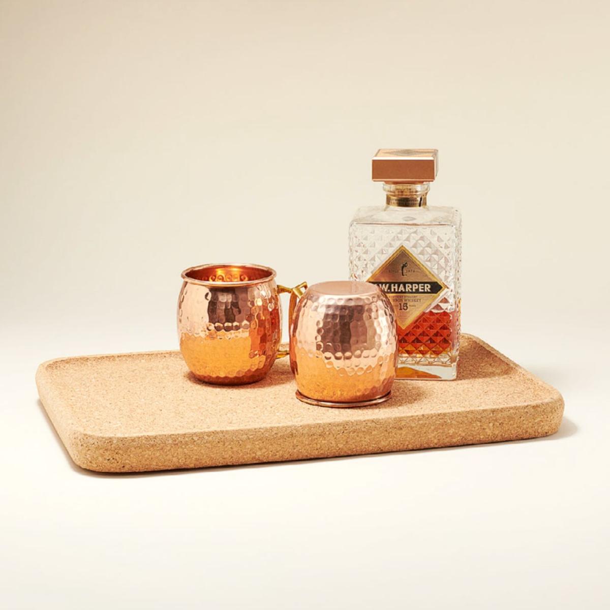 Neutrals Modern Home Natural Cork Tray One Size Tiradia Cork – image 4