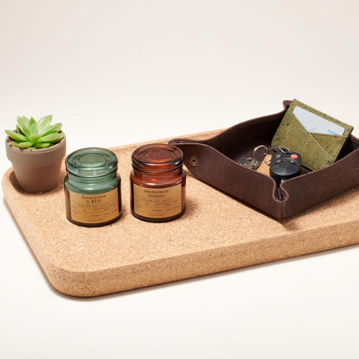 Neutrals Modern Home Natural Cork Tray One Size Tiradia Cork – image 5