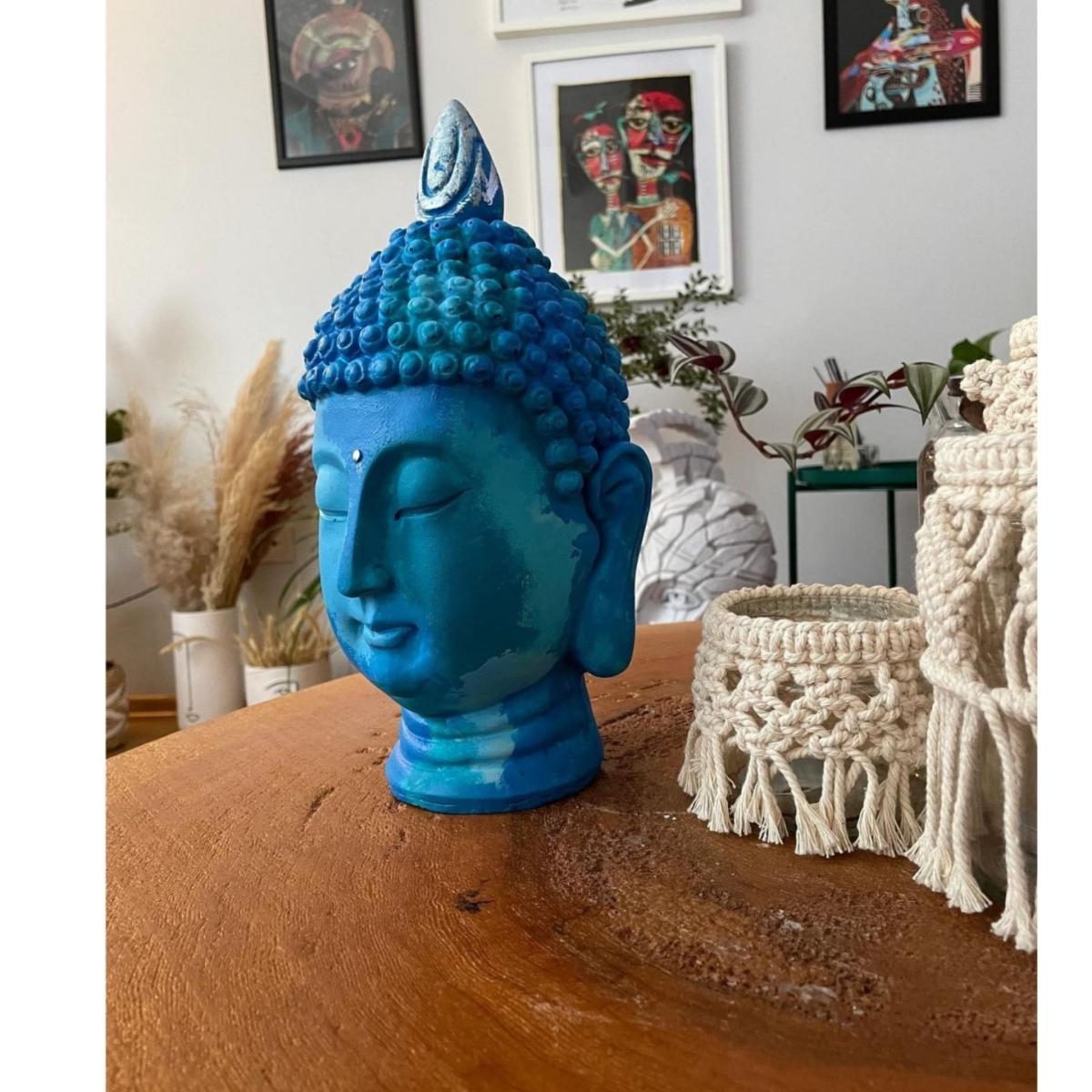 Serenity In Blue Sculpture - Colour Blue | Artchi – image 4