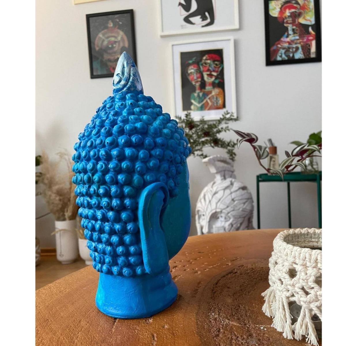 Serenity In Blue Sculpture - Colour Blue | Artchi – image 5
