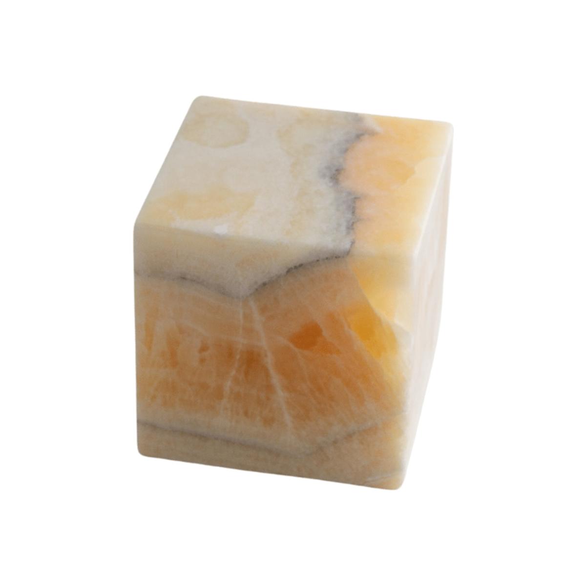 Yellow / Orange Honey Onyx Cube One Size The Parmatile Shop – image 1